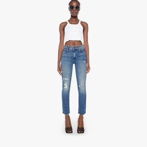 MOTHER The Mid Rise Dazzler Ankle Fray in Weekend Warrior Size 29 NWT